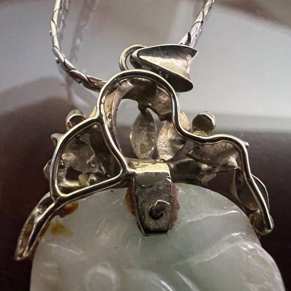 Jade Pendant w/ Silver Necklace! - Picture 9 of 15